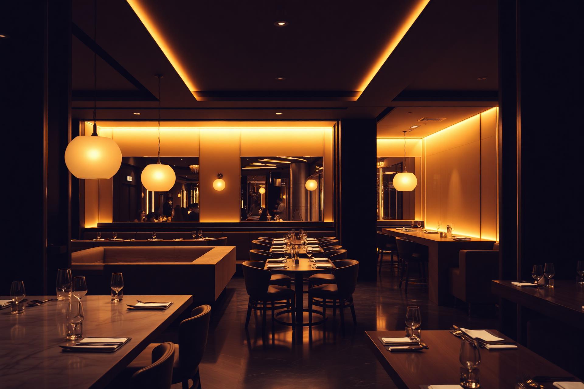 Interior elegante de restaurante